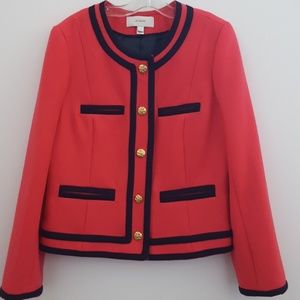J Crew berry pink wool jacket size 4